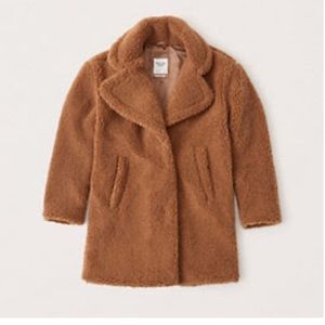 Abercrombie & Fitch Mid-Length Sherpa Coat